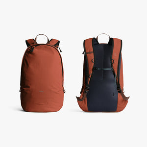 Bellroy Lite Daypack in Clay, front and back views - The Simple Man