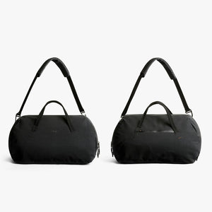 Bellroy Venture Duffel 40L in Black showing both sides of the bag - The Simple Man