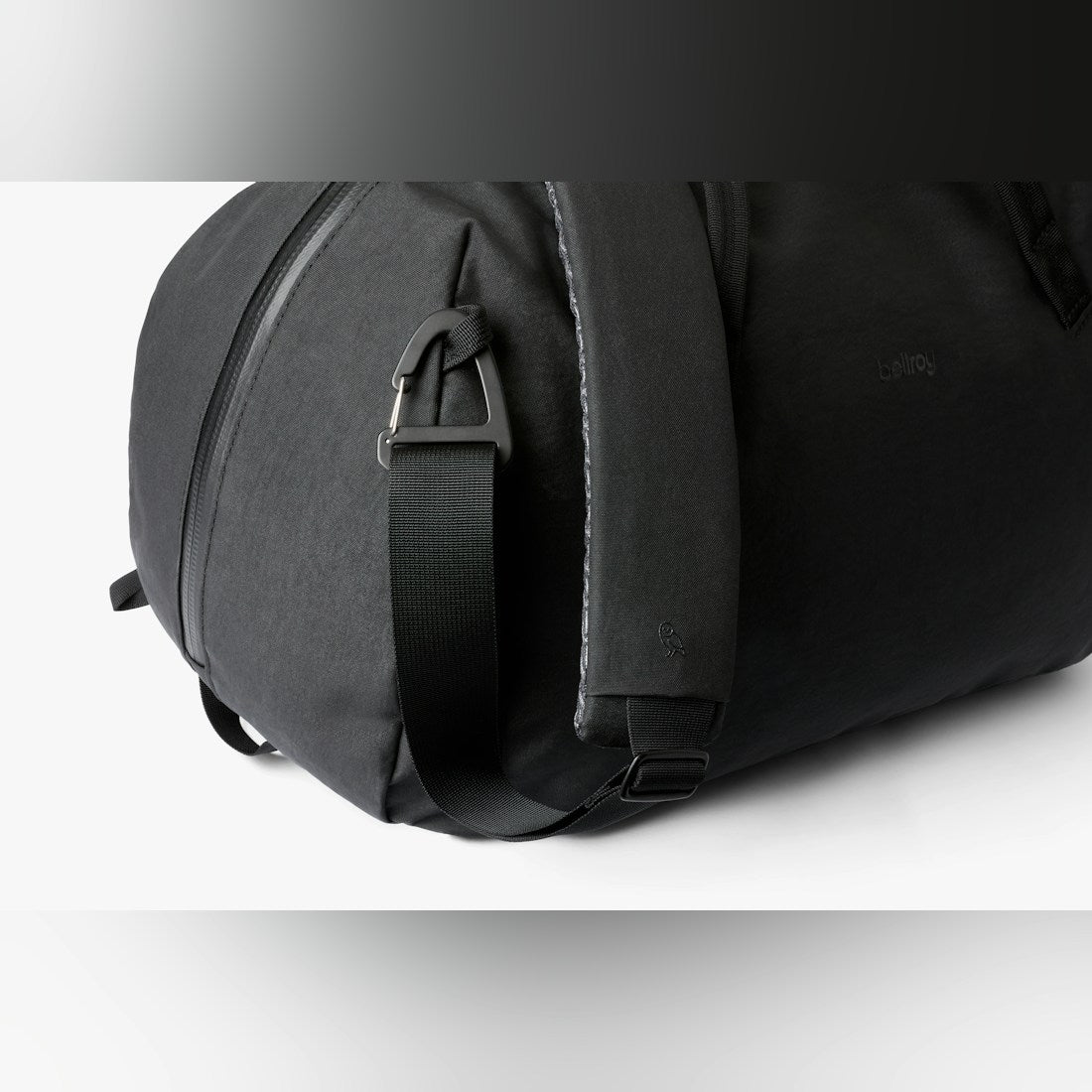 Bellroy Venture Duffel 40L in Black open showing empty bag - The Simple Man