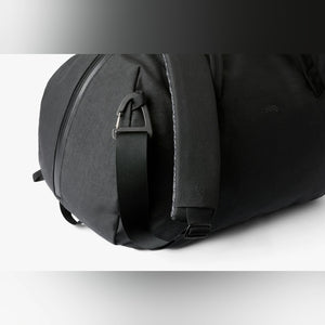 Bellroy Venture Duffel 40L in Black open showing empty bag - The Simple Man