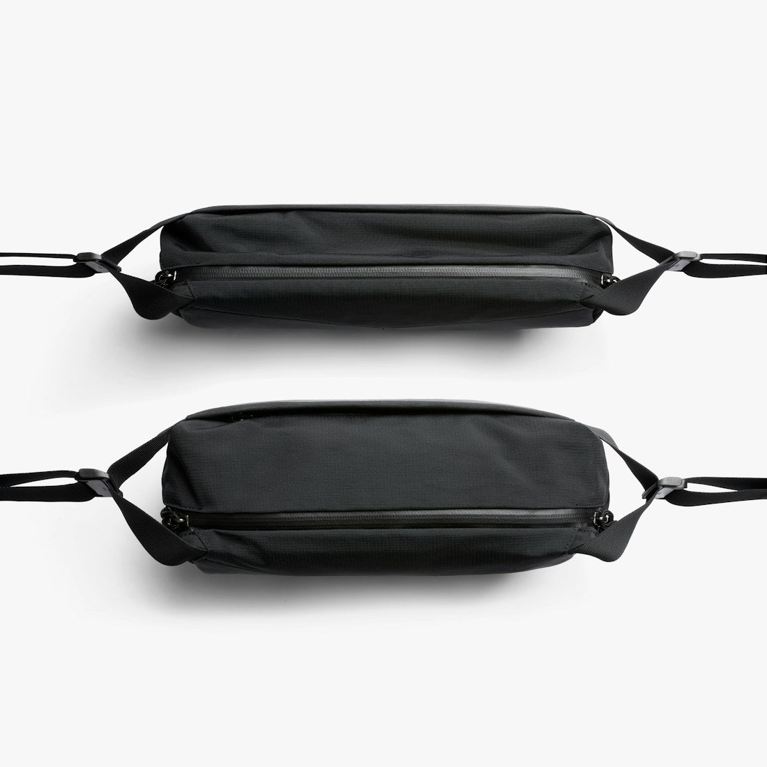 Bellroy Venture Sling 6L in Black, front and back views - The Simple Man