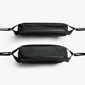 Bellroy Venture Sling 6L in Black, front and back views - The Simple Man