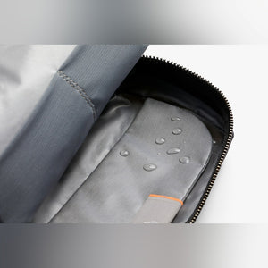Bellroy Toiletry Kit in Black, close-up of the waterproof lining - The Simple Man