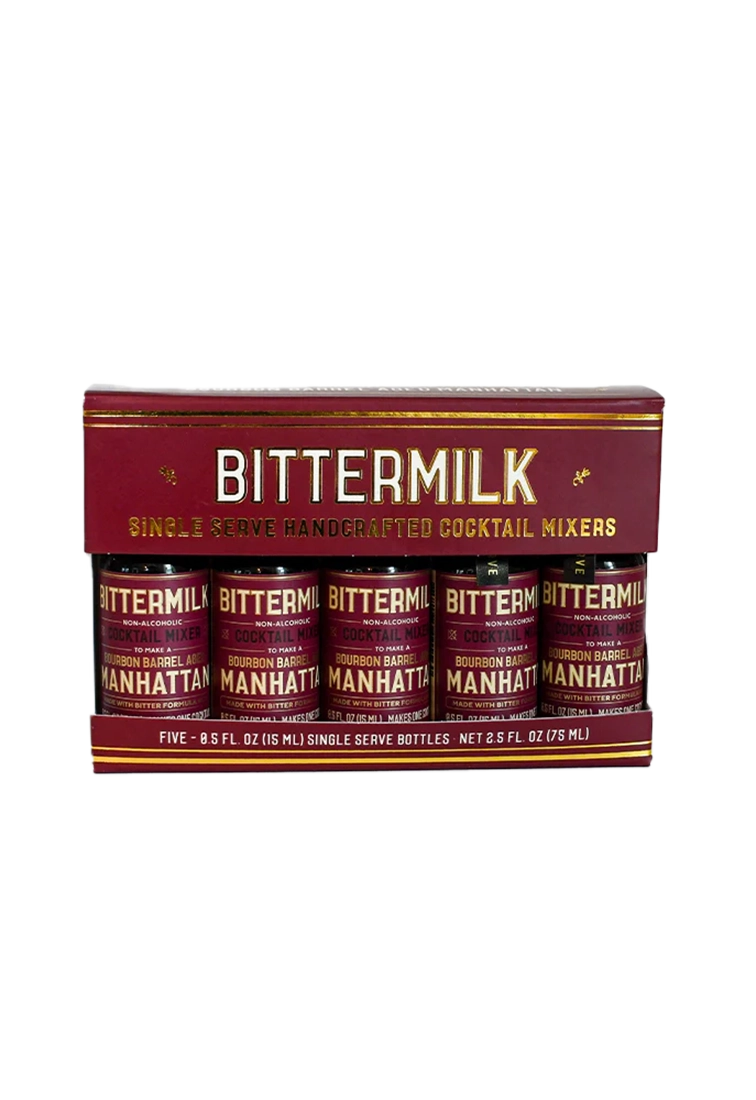 Bittermilk Single Serve Bourbon Barrel Aged Manhattan 5-Pack Cocktail Mixer – The Simple Man