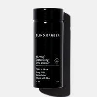 Blind Barber 80 Proof Texturizing Style Powder black bottle, product shot, The Simple Man