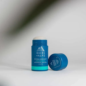 oars & Alps Aluminum Free Sensitive Skin Deodorant in Deep Sea Glacier Scent open package