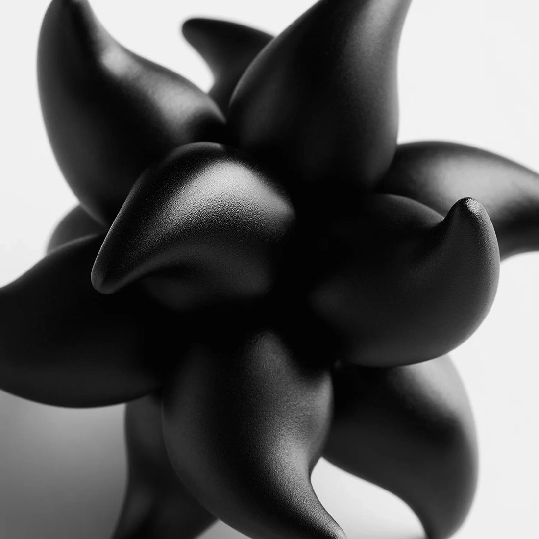 Craighill Andromeda Puzzle black anodized aluminum six-piece burr puzzle assembled