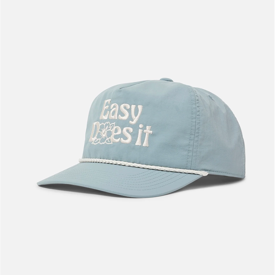 Bloom Snapback Hat – Easy Does It Embroidered Cap in Abyss