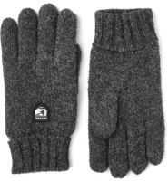 Hestra Basic Wool Gloves in charcoal gray — Shetland wool winter gloves with Thinsulate and fleece lining, available at The Simple Man