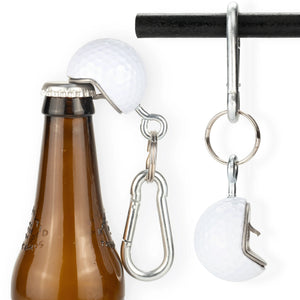 Golf Ball Bottle opener, with carabiner clip