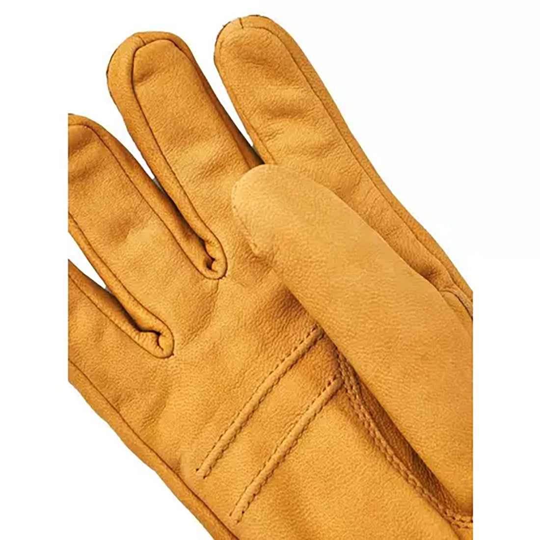 Interior fleece lining detail of Bergvik lined men’s leather glove – Primaloft Gold insulated glove from The Simple Man
