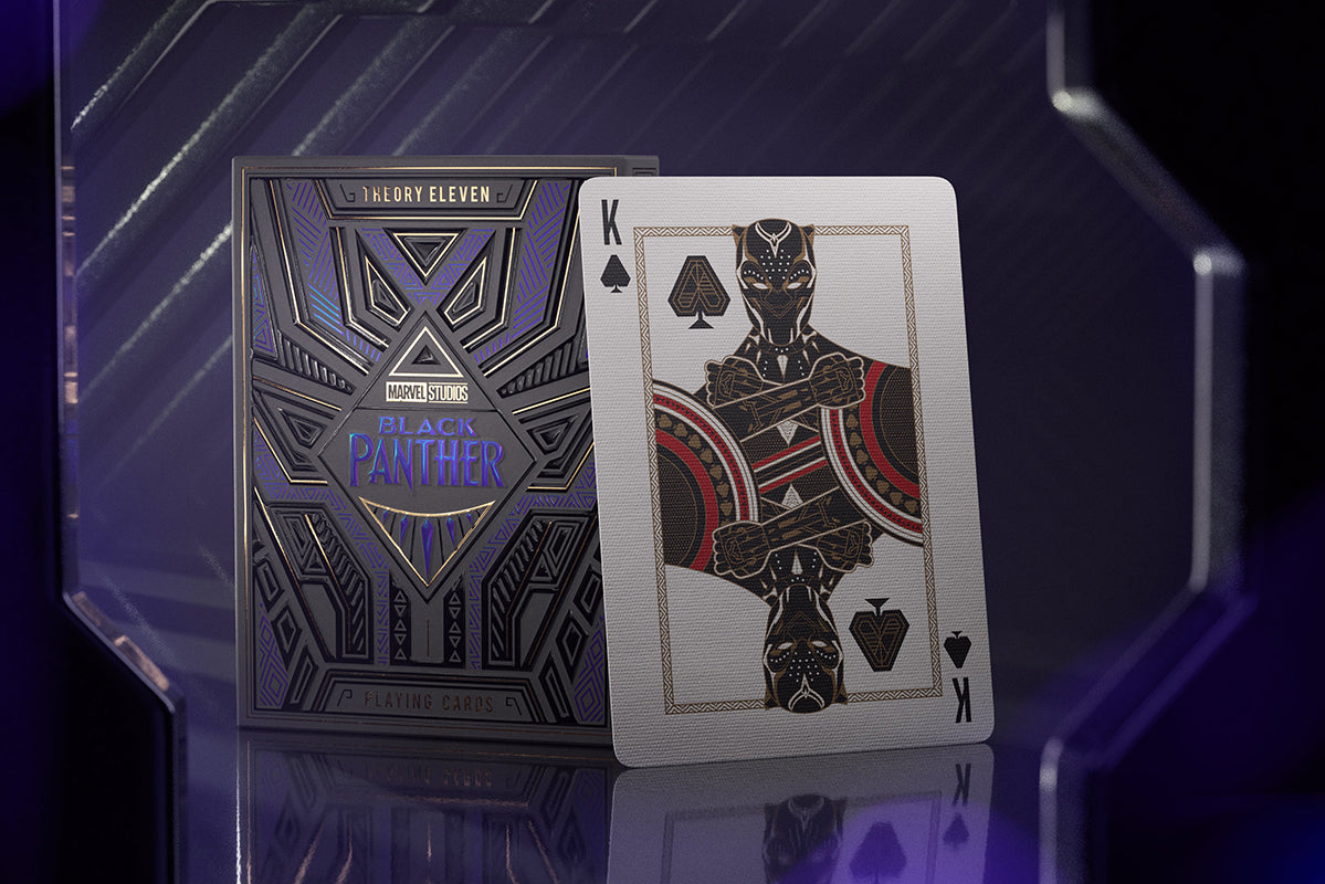 Black Panther Playing cards with packaging and single card