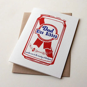 Blue Ribbon Dad -Father's Day Card