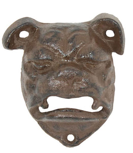 Bulldog Bottle Opener - Wall Mounted