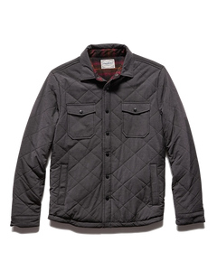 Flag & Anthem Chapin Shirt Jacket in Charcoal, Flat lay view