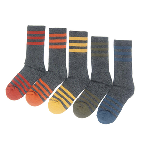 Charcoal Stripes sock lineup showing every stripe color side by side