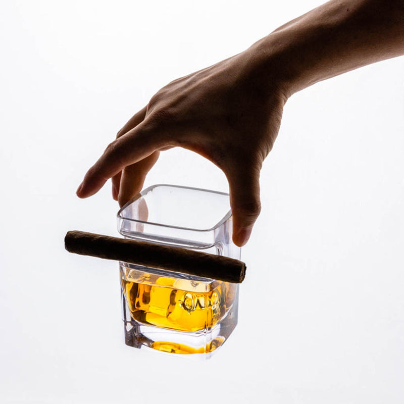 Corkcicle Cigar Glass - Whiskey tumbler Top view