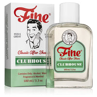 Fine Accoutrements Clubhouse Aftershave in the packaging