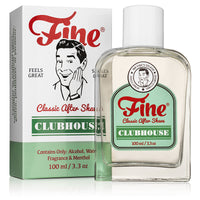 Fine Accoutrements Clubhouse Aftershave in the packaging