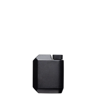 Cool Flask in matte black finish – slim stainless steel 9oz pocket flask available at The Simple Man.