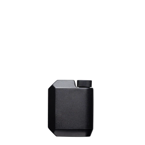 Cool Flask in matte black finish – slim stainless steel 9oz pocket flask available at The Simple Man.