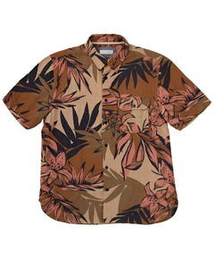 Ace Rivington Double Gauze Cotton shirt in Camo, flat lay view