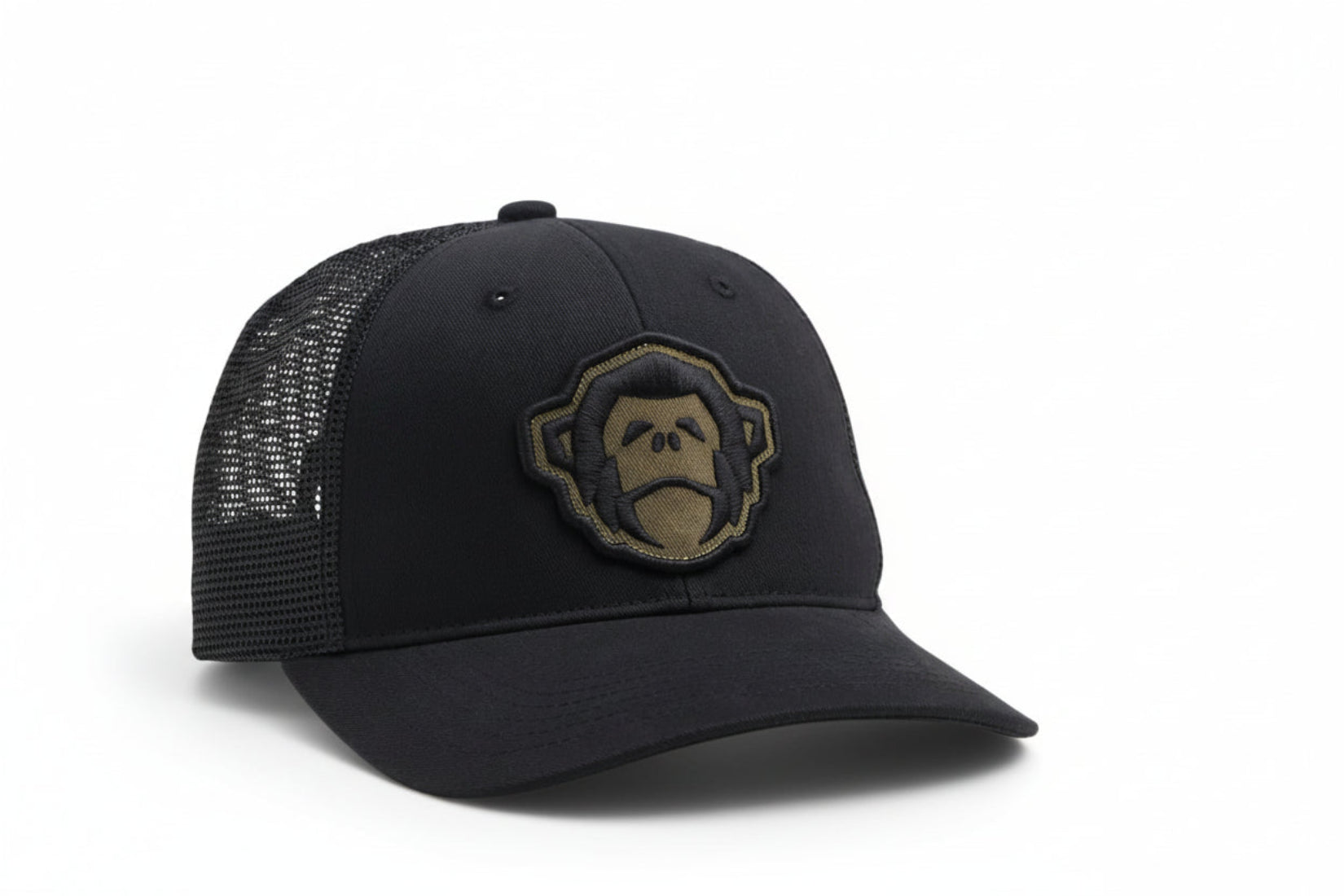 Howler Brothers El Mono black trucker hat front view