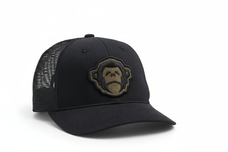 Howler Brothers El Mono black trucker hat front view
