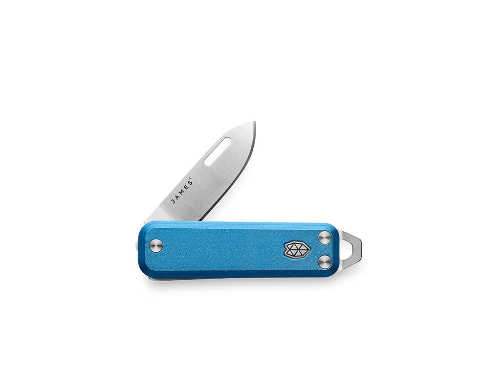 he James Brand Elko Knife in Cerulean on Stainless