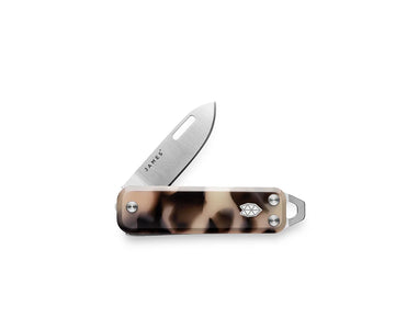 The James Brand Elko Knife in Desert Tortoise and Stainless color