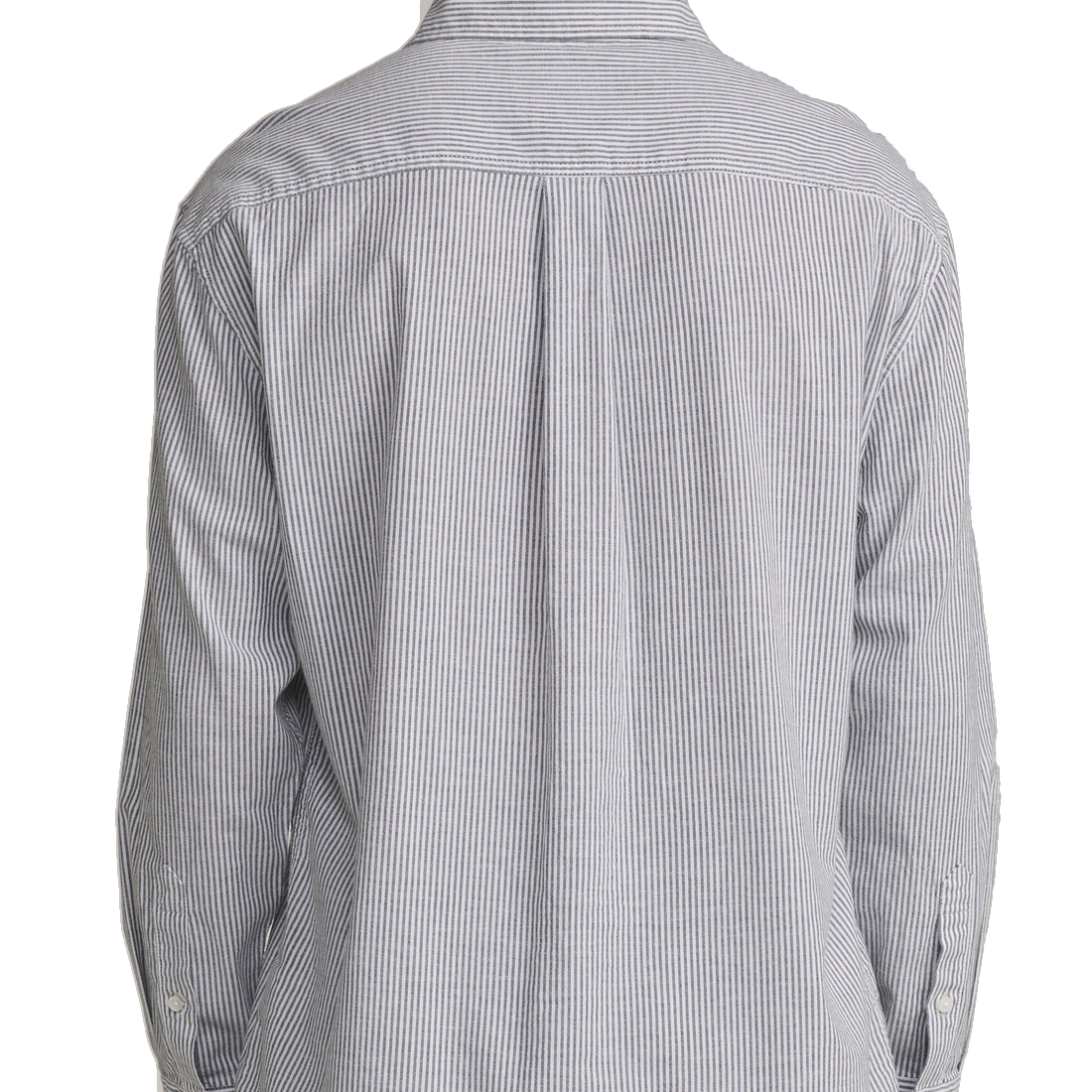 Man wearing the Ezra Long Sleeve Shirt, back view