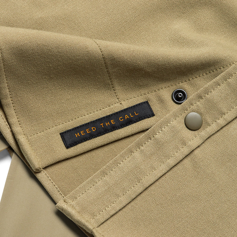 Howler Bros Stockman snapshirt in aloe color, close up fabric view