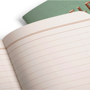 Lucky Field Notes 3-pack open showing ruled ledger pages -- The Simple Man