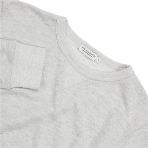 Ace Rivington French Terry Crewneck Sweatshirt in heathered Grey color, flat lay  closeup detail view
