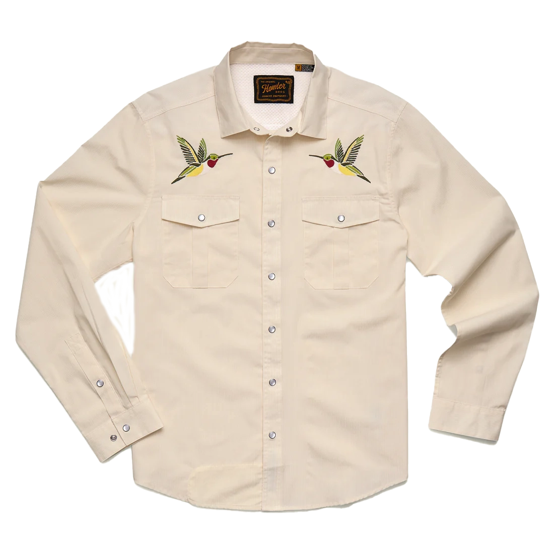 Howler Brothers Gaucho Snapshirt Nectar Seekers front view pearl snaps