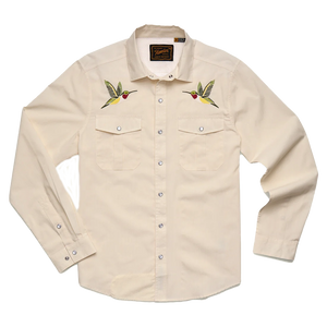 Howler Brothers Gaucho Snapshirt Nectar Seekers front view pearl snaps