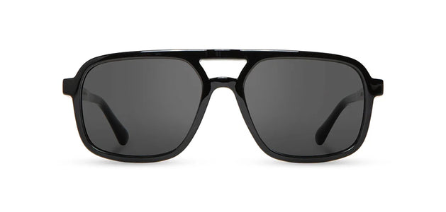 Front-facing view of CAMP Glacier Sunglasses with classic square lenses and keyhole bridge
