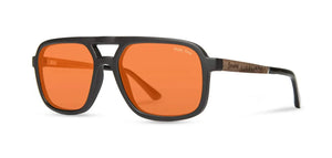 Glacier Sunglasses - Smokey Bear -Matte Black/ Walnut