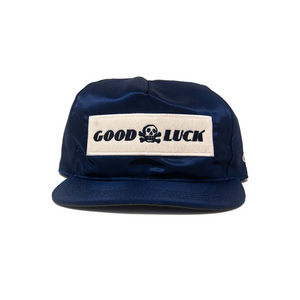 Good Luck Satin Snapback — Navy