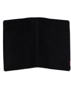 Herschel Gordon wallet in Black /Tan color inside view