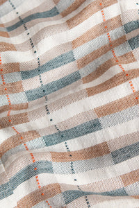 Bridge & Burn Grant Slim shirt in Manzanita Pattern, Flat lay close up fabric detail  view