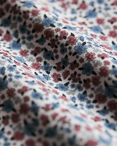  7 Diamonds Hartley Short Sleeve Shirt in white, close up fabric detail view