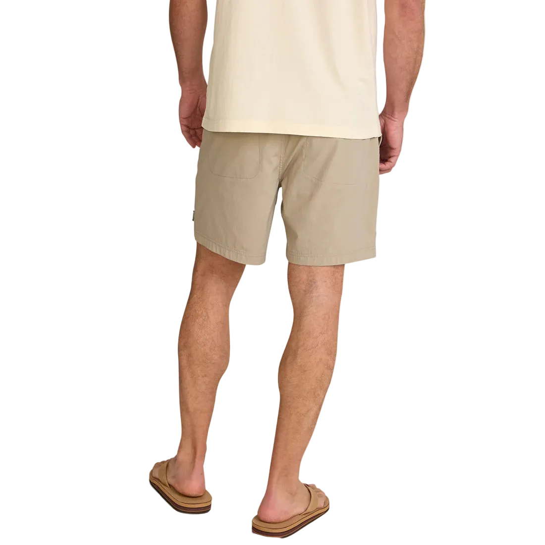 Driftwood – back view showing 6 inch inseam, men's stretch ripstop hybrid shorts