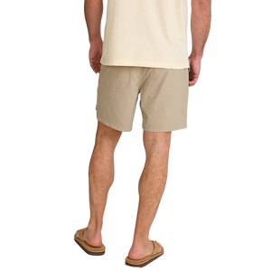 Driftwood – back view showing 6 inch inseam, men's stretch ripstop hybrid shorts