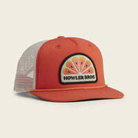 Howler Citrus Snapback hat in Orange front view