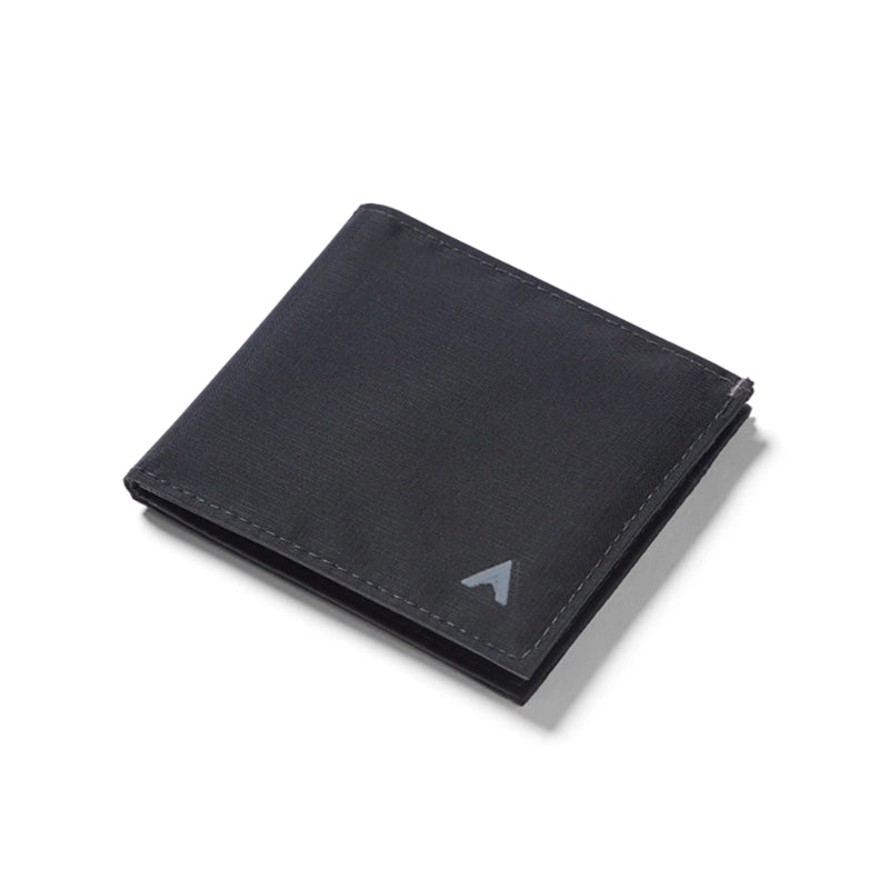 Allett ID Wallet in Jet Back, Closed front view