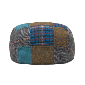 Back view of Tradesman patchwork flat cap