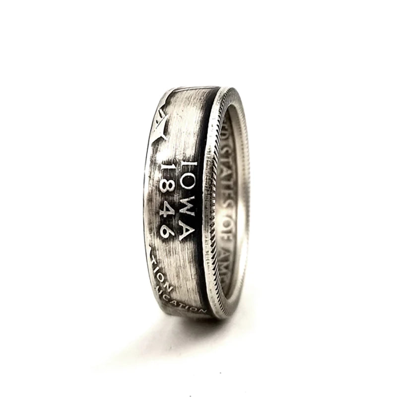 Iowa Quarter Ring men's ring 