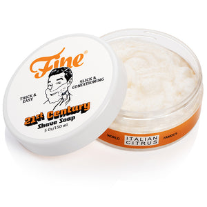 Fine Accoutrements Italian Citrus Shaving Soap without  the pAckage