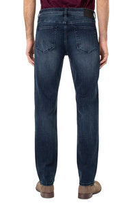Liverpool Regent Relaxed Straight Jeans in Palo Alto Dark color, rear View